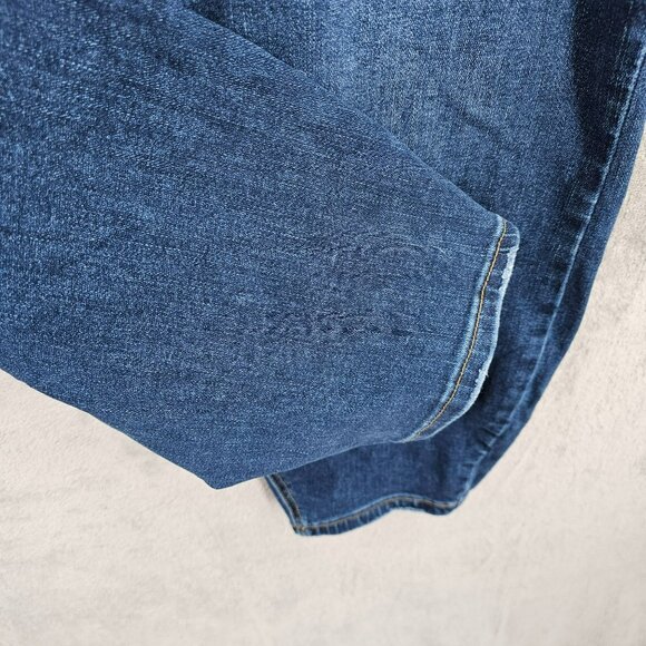 Judy Blue Skinny Fit Jeans 24W Dark Wash Button Fly Lightly Distressed High Rise - Picture 6 of 11